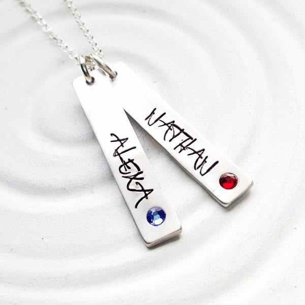 Birthstone Mother s Necklace | Street Art Tag Necklace Supply