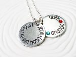 I Love You To The Moon & Back | Birthstone Mother s Necklace Fashion