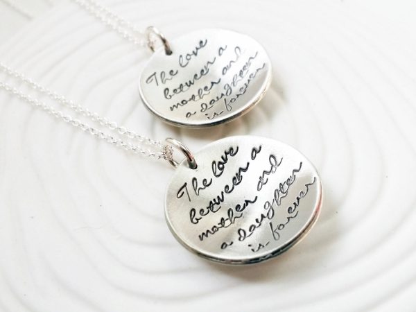 The Love Between A Mother and Daughter is Forever Necklace | Single or Pair Online now