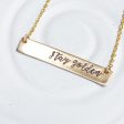 Stay Golden | Golden Glow Bar Necklace For Cheap