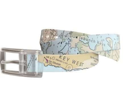 Adjustable Waterproof PVC Belt - Nautical Chart (Key West) Supply