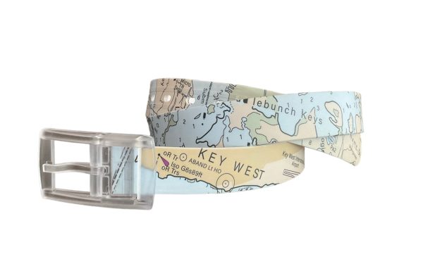 Adjustable Waterproof PVC Belt - Nautical Chart (Key West) Supply