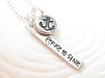 Refuse to Sink | Pebble and Flag Necklace Online now