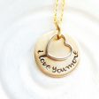 I Love You More | Two Tone Heart Necklace Supply