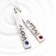 Birthstone Mother s Necklace | Street Art Tag Necklace Supply