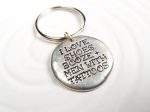 I Love Shoes, Booze and Men With Tattoos Pebble Keychain For Sale