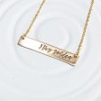 Stay Golden | Golden Glow Bar Necklace For Cheap