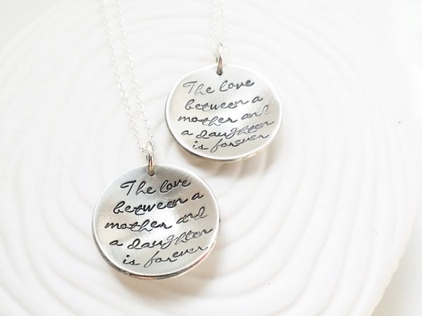 The Love Between A Mother and Daughter is Forever Necklace | Single or Pair Online now