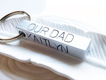 4 Sided Bar Keychain | Your Text Online