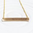 Stay Golden | Golden Glow Bar Necklace For Cheap