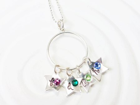 Sterling Silver Stars | Birthstone Initial Stars For Discount