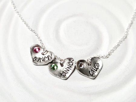 Fixed Heart Necklace | Birthstone Name Necklace Online Hot Sale