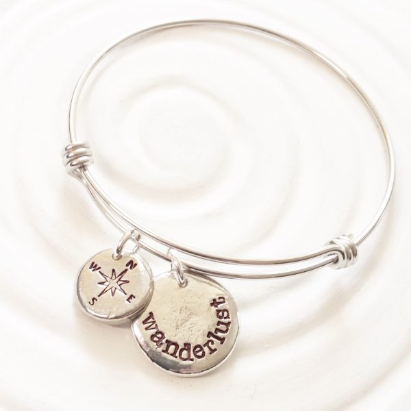 Wanderlust Bracelet | Compass Bracelet | Adjustable Bangle Online