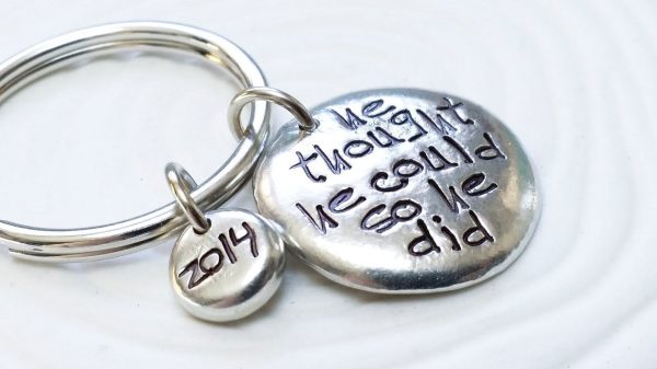 He Thought He Could So He Did | Men s Keychain Cheap