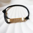 Personalized Fold Over Clasp | Leather Bracelet | Men s or Women s Sizes For Cheap