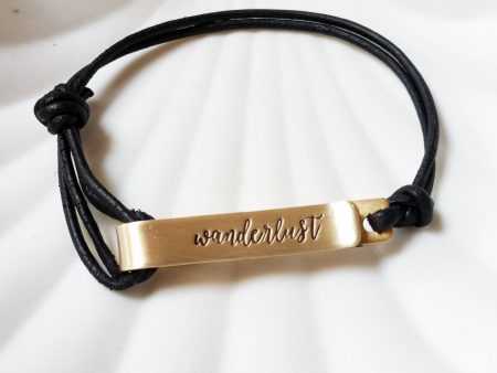 Personalized Fold Over Clasp | Leather Bracelet | Men s or Women s Sizes For Cheap