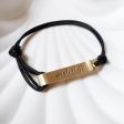 Personalized Fold Over Clasp | Leather Bracelet | Men s or Women s Sizes For Cheap