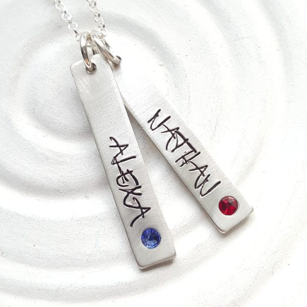 Birthstone Mother s Necklace | Street Art Tag Necklace Supply