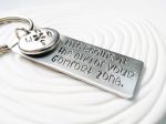 Life Begins at the End of Your Comfort Zone Keychain | Motivational Gift Sale