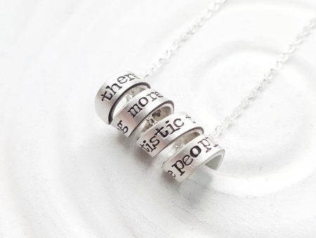 Mini Spiral Message Necklace | Vintage Page Online Sale