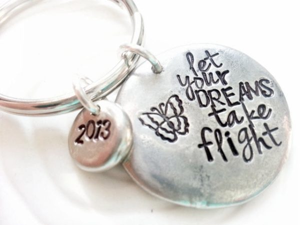 Let Your Dreams Take Flight | Pebble Keychain Sale