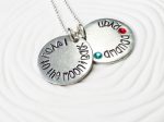 I Love You To The Moon & Back | Birthstone Mother s Necklace Fashion