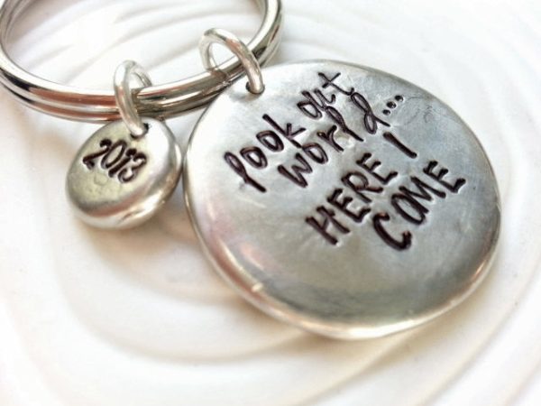 Look Out World.... Here I Come | Graduation Keychain Online