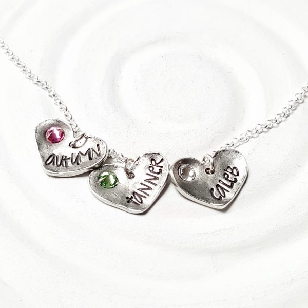 Fixed Heart Necklace | Birthstone Name Necklace Online Hot Sale