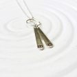 Sterling Silver Paddle Necklace | Initial Necklace Sale