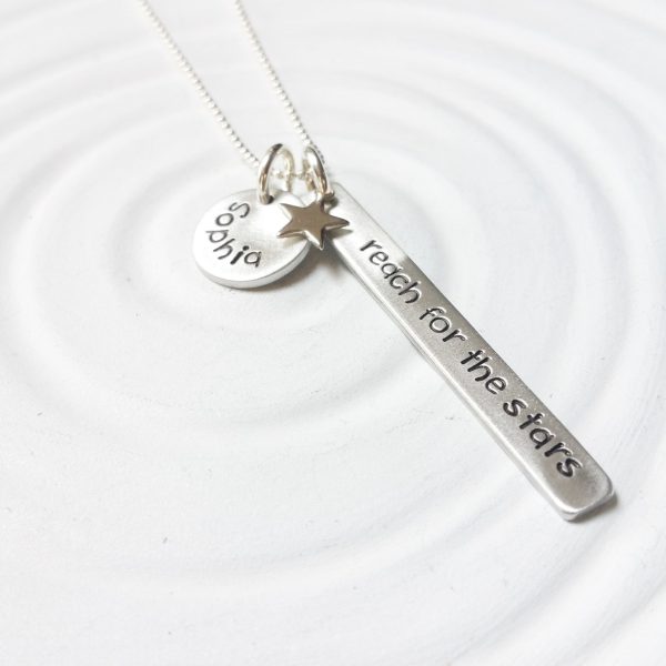 Reach For The Stars Necklace | Inspirational Gift | Name Necklace For Cheap