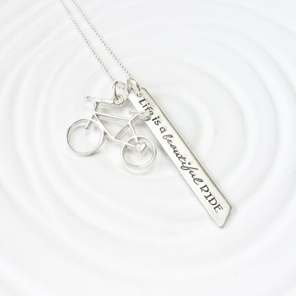 Life is a Beautiful Ride | Bicycle Necklace Online