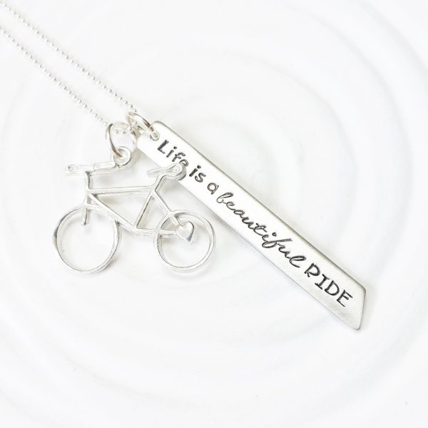 Life is a Beautiful Ride | Bicycle Necklace Online