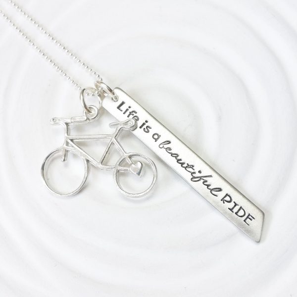 Life is a Beautiful Ride | Bicycle Necklace Online