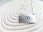 Typewriter Initial Necklace | Initial Bar Necklace Supply