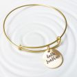 Brass Adjustable Bangle Bracelet | Charm Bracelet For Discount