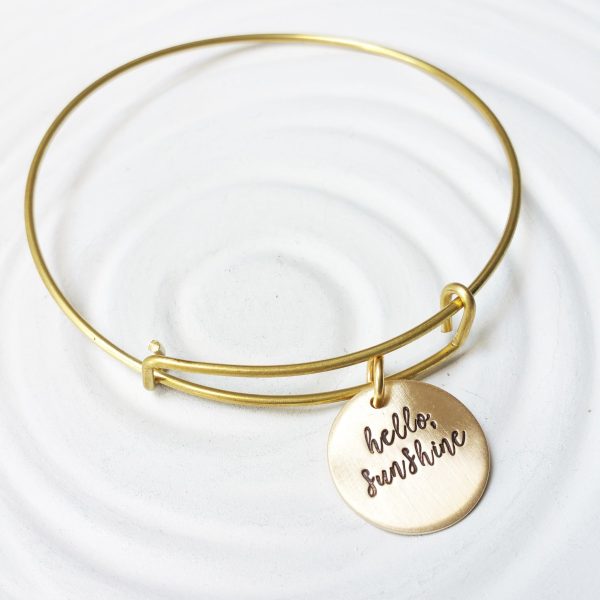 Brass Adjustable Bangle Bracelet | Charm Bracelet For Discount