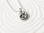 Tattoo Rose Initial Necklace | Pebble Jewelry Hot on Sale