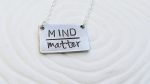 Mind Over Matter Necklace | Rectangle Bar Necklace Fashion