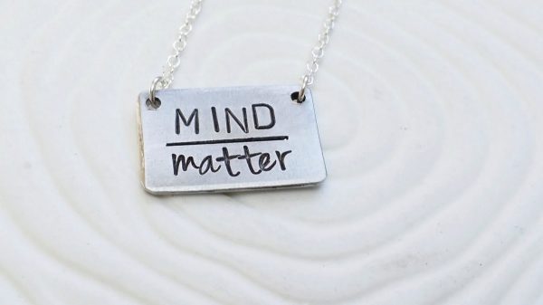 Mind Over Matter Necklace | Rectangle Bar Necklace Fashion