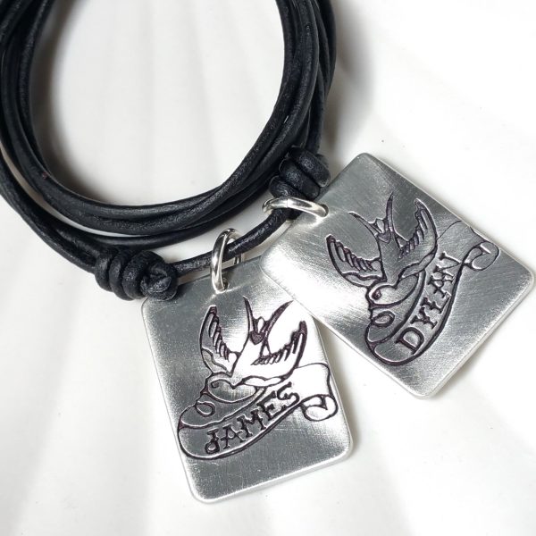 Tattoo Sparrow Necklace | Personalized Tattoo Banner Online now