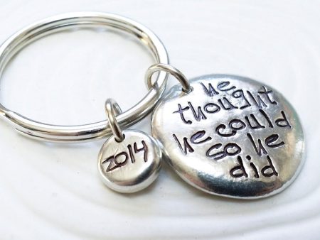 He Thought He Could So He Did | Men s Keychain Cheap