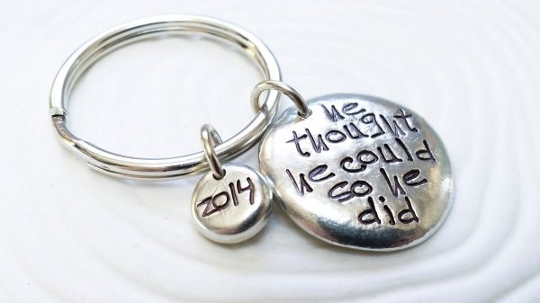 He Thought He Could So He Did | Men s Keychain Cheap