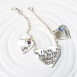 I Love You To The Moon & Back Charm Bracelet | Heart Birthstone Charms Cheap