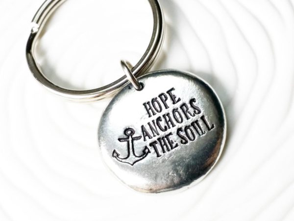 Hope Anchors the Soul Keychain | Inspirational Nautical Anchor Keychain Online Sale