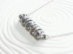 Secret Message Necklace | Swirled Bar Necklace on Sale