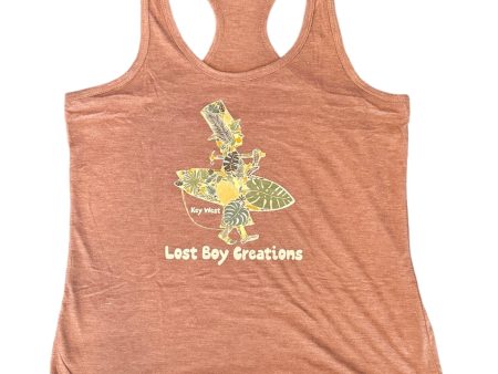 Ladies Floral Racerback Tank For Discount