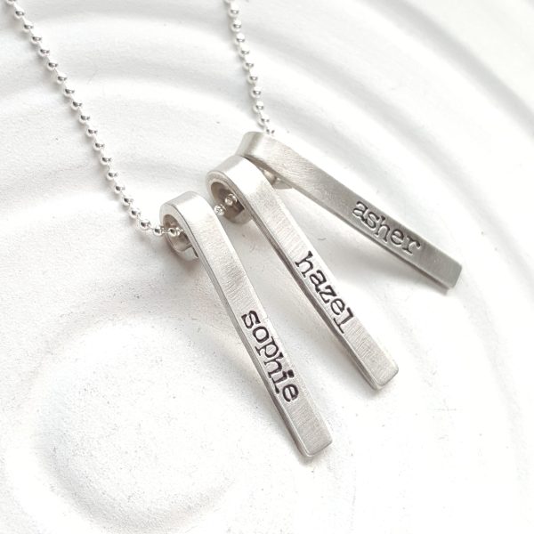 Mini Roll Top Tags | Mother s Name Necklace Cheap