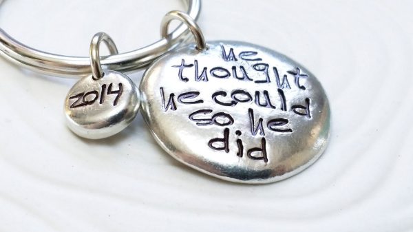 He Thought He Could So He Did | Men s Keychain Cheap