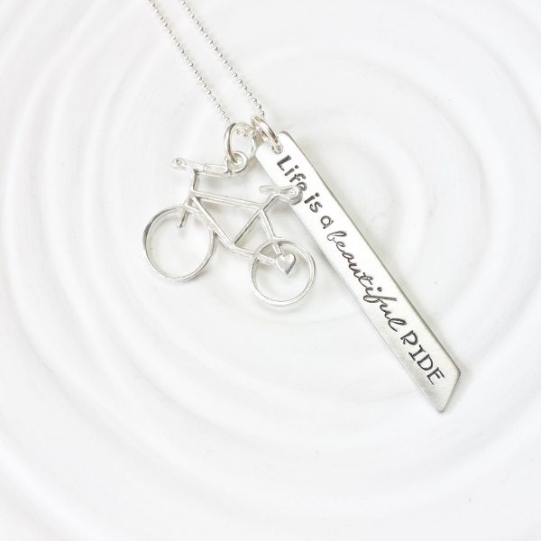 Life is a Beautiful Ride | Bicycle Necklace Online