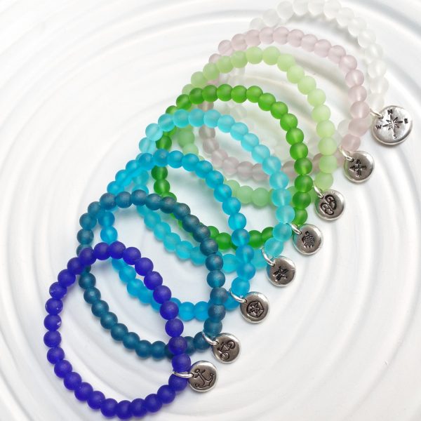 Sea Glass Bracelet | Choose Your Color and Image Online now